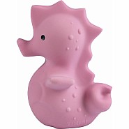 Sea Horse Natural Organic Rubber Teether, Rattle & Bath Toy 