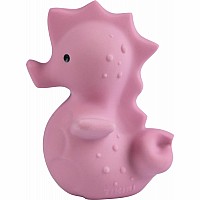 Sea Horse Natural Organic Rubber Teether, Rattle & Bath Toy 