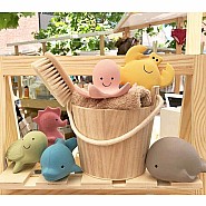 Sea Horse Natural Organic Rubber Teether, Rattle & Bath Toy 