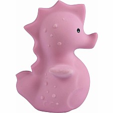 Sea Horse Natural Organic Rubber Teether, Rattle & Bath Toy 
