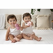 Sea Horse Natural Organic Rubber Teether, Rattle & Bath Toy 