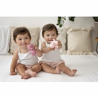 Sea Horse Natural Organic Rubber Teether, Rattle & Bath Toy 