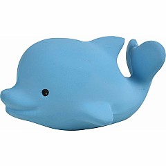 Dolphin Natural Organic Rubber Teether, Rattle & Bath Toy