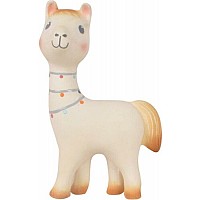 Lilith The Llama Natural Organic Rubber Rattle Toy