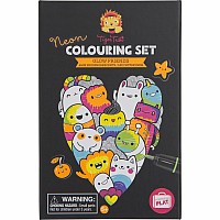 Neon Coloring Set - Unicorns and Friends