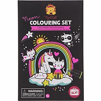 Neon Coloring Set - Unicorns and Friends