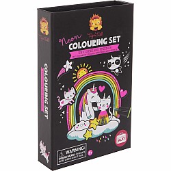 Neon Coloring Set - Unicorns and Friends