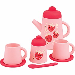 Silicone Tea Set - Strawberry Patch