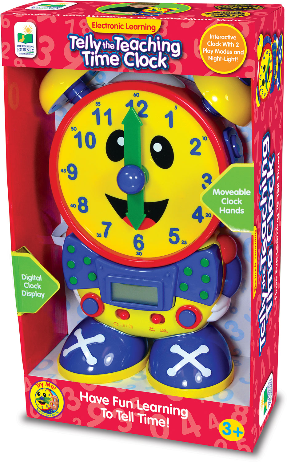 Telly The Teaching Time Clock (PRIMARY COLOR DESIGN) - Mary Arnold Toys
