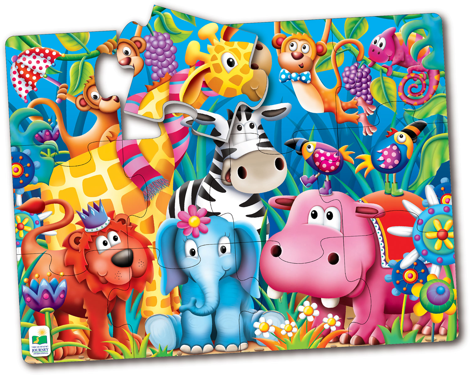 BIG FLOOR PUZZLE JUNGLE FRIENDS Toys 2 Learn
