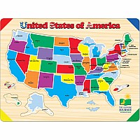 Lift & Learn USA Map Puzzle