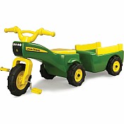 John Deere Trike and Wagon Set