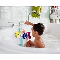Cogs Water Gears Bath Toy – Navy/Yellow