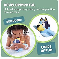 Bluey Swimming Bath Toy with Seahorse