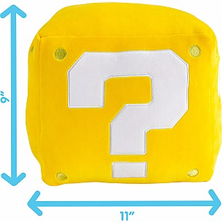 Club Mocchi- Mocchi- Super Mario ? Block Mega Plush Toy, 15 inch