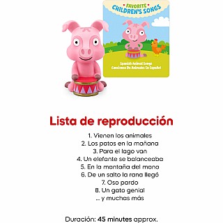 Favorite Children's Songs: Spanish Animal Songs Tonie