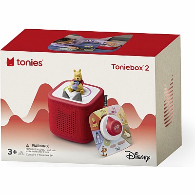 Disney Winnie the Pooh Toniebox 2 Full Play Set - Sunset Red