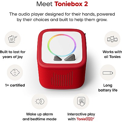 Disney Winnie the Pooh Toniebox 2 Full Play Set - Sunset Red