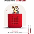 Tonies Playtime Puppy Toniebox 2 Starter Set - Sunset Red