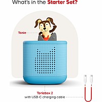 Tonies Playtime Puppy Toniebox 2 Starter Set - Sky Blue
