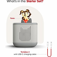 Tonies Playtime Puppy Toniebox 2 Starter Set - Moon Gray