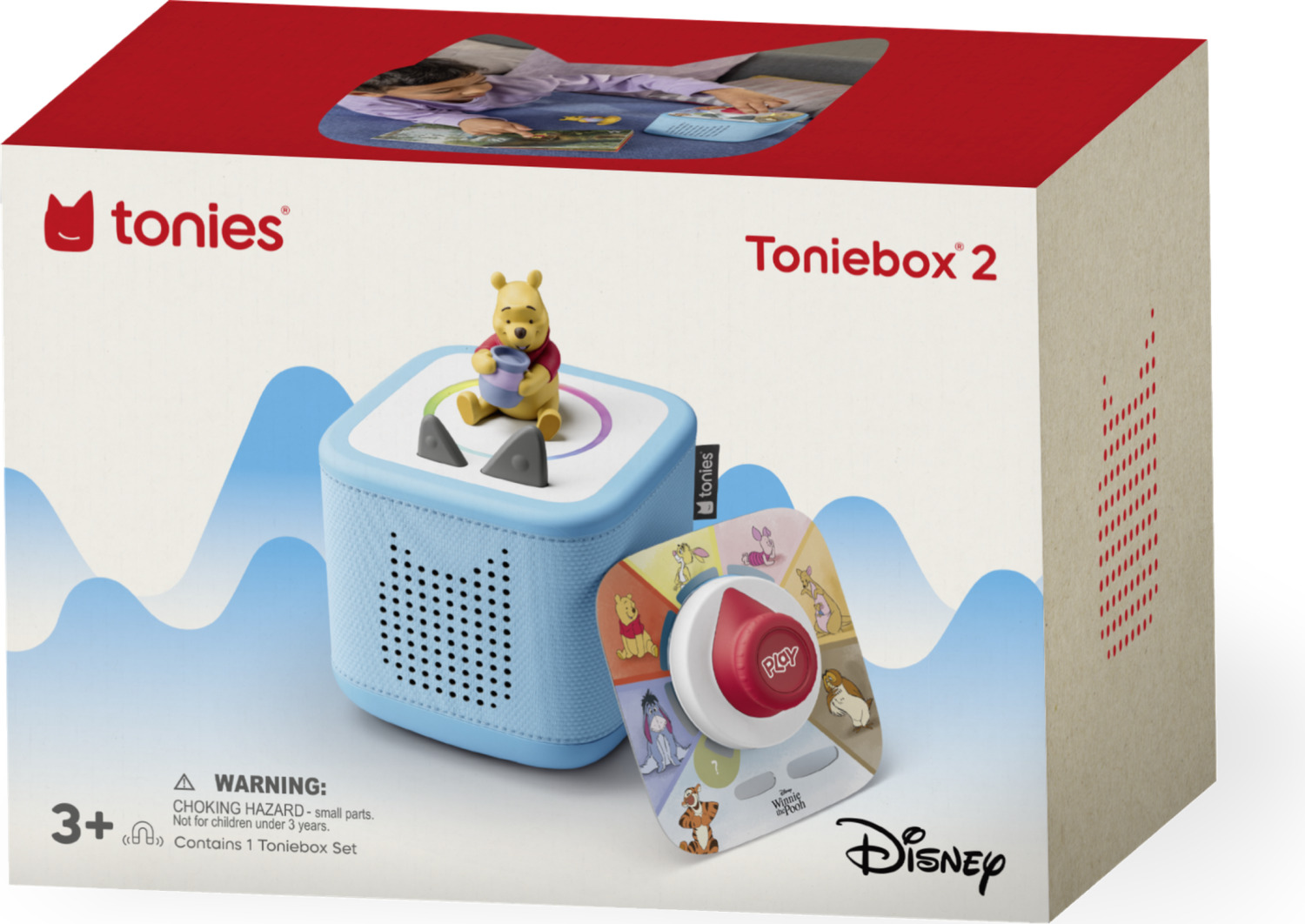 Disney Winnie the Pooh Toniebox 2 Full Play Set - Sky Blue
