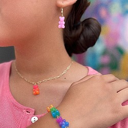 Lil Bear Thang Dangle Earring Set - Gradient Color