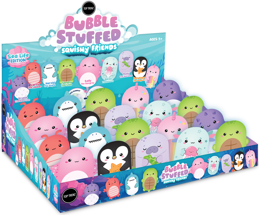 Bubble Stuffed Squishy Friends Sea Life Edition