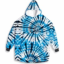 Shark Tie-Dye Fuzzy HUUUGEY - Oversized Hoodie (Ages 11 and under)