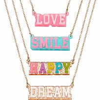 J.V. Charm Club - Collegiate Charm Word Necklaces