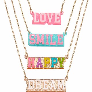 J.V. Charm Club - Collegiate Charm Word Necklaces