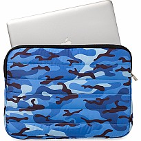 Blue Camo Puffer Laptop Sleeve