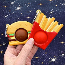 OMG Mega Pop Best Friend Keychains - Burger & Fries (sold individually)