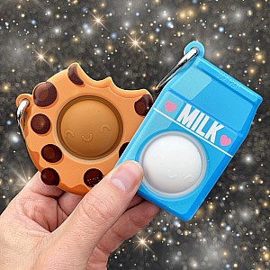 OMG Mega Pop Best Friend Keychains - Milk & Cookies (assorted - sold individually)