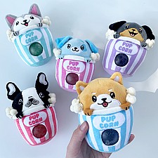 Popcorn Puppies Beadie Buddies - Sensory Plush Squishy Toy