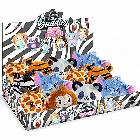 Beadie Buddies Zoo Crew - Mini Sensory Plush Squishy Toy