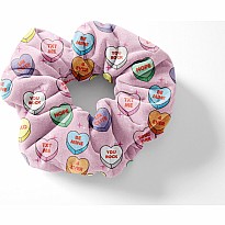 Candy Heart Scrunchie Set 2 per card