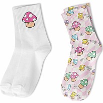 Crew Sock 2 Pack - Mushroom