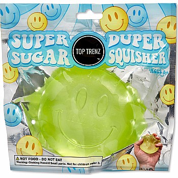 Super Duper Sugar Squisher - Happy Face (assorted)