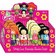 My Girls bendable wooden doll (assorted)