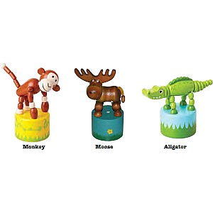 Wooden Animal Thumb Puppets (assorted)