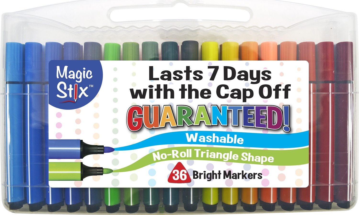 Magic Tri Stix 36 Color- Cap Off For 7 Days