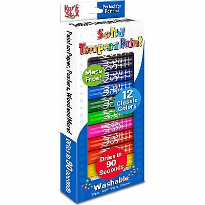 Kwikstix Tempera Paint  12 Classic Colors