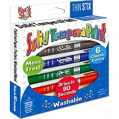 Thinstix Tempera Paint  6 Thin Classic Colors