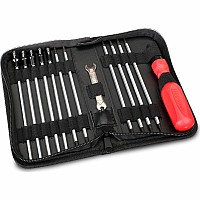 Tool set with pouch (includes 1.5mm, 2.0mm, 2.5mm, 3.0mm, 3.5mm, 4mm drivers/ 4mm, 5mm, 5.5mm, 7mm and 8mm nut drivers/ 2mm, 4m