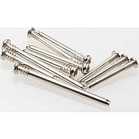 Suspension screw pin set, steel (hex drive) (requires part #2640 for a complete suspension pin set) (Rustler, Stampede, Bandit)