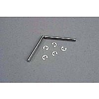 Suspension pins, 2.5x31.5mm (king pins) w/ E-clips (2) (strengthens caster blocks)