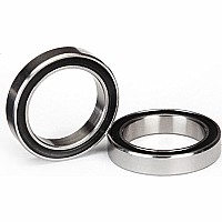 Ball bearings, black rubber sealed (15x21x4mm) (2)