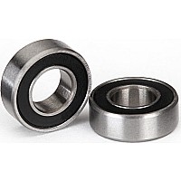 Ball bearings, black rubber sealed (6x12x4mm) (2)