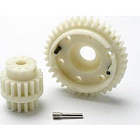 Gear set, 2-speed wide ratio (2nd speed gear 38T, 13T-18T input gears, hardware)